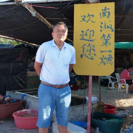 Village chief Ye Xingbin at the seafood restaurant on Yagong Island in the Paracels. Photo: Zhen Liu