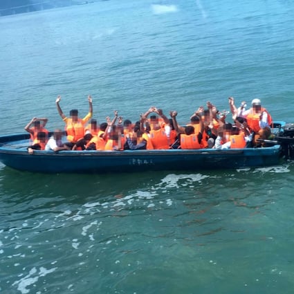 The 25 people found on the boat were wearing life jackets, which are usually not provided by syndicates. Photo: SCMP Pictures