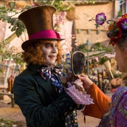 Johnny Depp and Mia Wasikowska in Alice Through the Looking Glass.