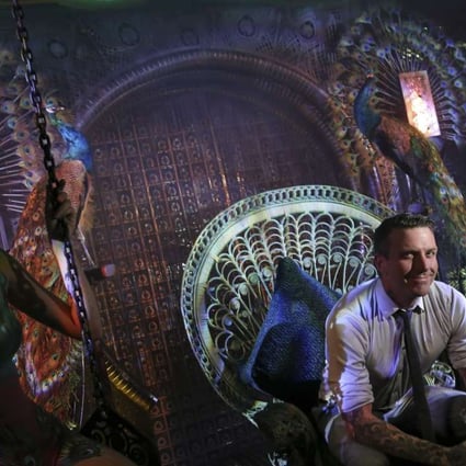 Bar designer Ashley Sutton at his new Hong Kong bar, Ophelia. Photo: Dickson Lee.