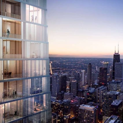 Artist’s impression of the 95-storey Vista Tower in Chicago, a joint venture between Wanda and Magellan Development Group. Photo: SCMP Pictures