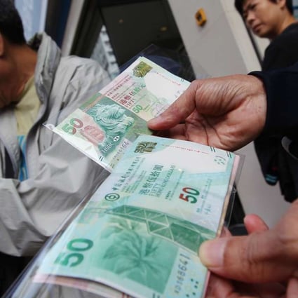 Stacks of Hong Kong dollar bills are shown in the city as a large civil service allowance is set to grow sharply in the years ahead. Photo: Felix Wong