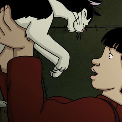 April (voiced by Marion Cotillard) and her talking cat in the French animation April and the Extraordinary World (category IIA: French). The film, directed by Christian Desmares and Franck Ekinci, also features the voice of Philippe Katerine.