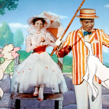 Julie Andrews was Mary Poppins and Dick Van Dyke starred as Bert in Disney’s 1964 original Mary Poppins. Photo: AP