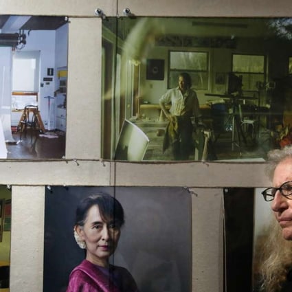 Annie Leibovitz talks about her exhibition, Women, in Hong Kong. Photo: AFP