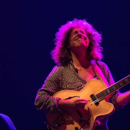 Jazz musician Pat Metheny performs at the Academic Community Hall, Hong Kong Baptist University. He started and ended the concert with an acoustic guitar solo. Photo: Johnny Leung
