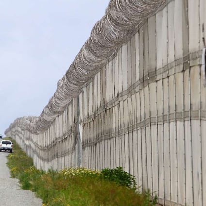 A view of the secondary fence at the US-Mexico border in San Diego, California. Photo: AFP
