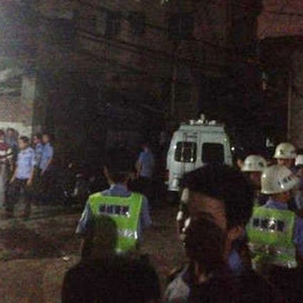 The scene of the shooting in Foshan in Guangdong province. Photo: 163.com