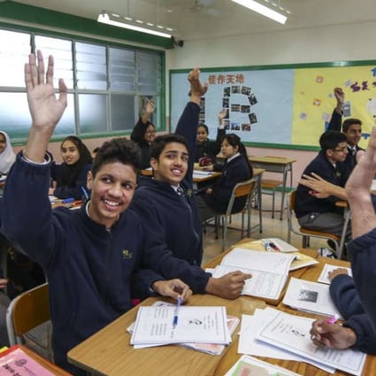 Non-Chinese pupils attend class in Hong Kong. Photo: SMP Pictures