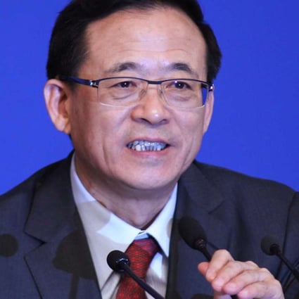 China Securities Regulatory Commission Director Liu Shiyu speaks to the press at the media centre in Beijing on March 12, 2016. Photo: Simon Song