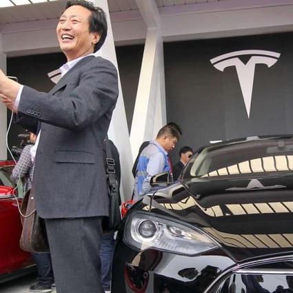 Tesla officials said that conducive government policies have helped electric vehicle sales in China. Photo: AFP