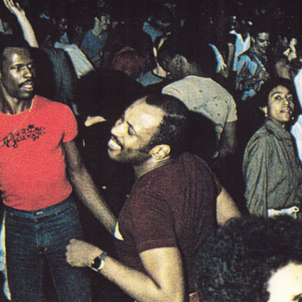 On the floor at the legendary Paradise Garage in the 1980s.