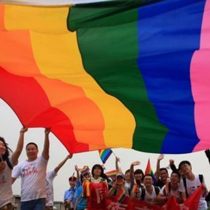 A file picture of a gay rights rally in China. Photo: SCMP Pictures