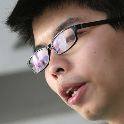 Joshua Wong asked the High Court last month to grant permission for the matter to be argued in court. Photo: K. Y. Cheng