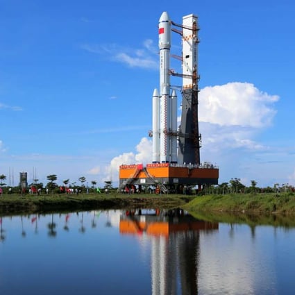 China’s new Long March 7 rocket, which is due to be launched on Saturday. Photo: SCMP Pictures