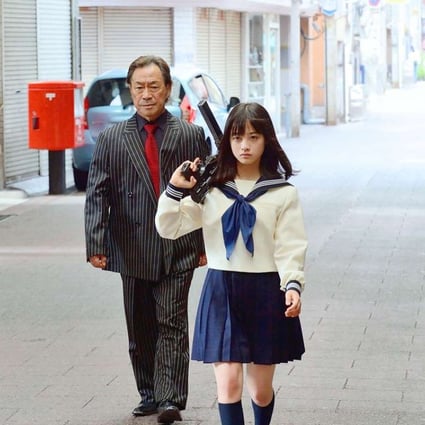 Kanna Hashimoto plays a schoolgirl mob boss in Sailor Suit and Machine Gun: Graduation (Category: IIB, Japanese) directed by Kohi Maeda.