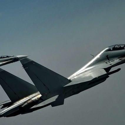 Two Su-30 fighter jets encountered ‘provocative actions’ by a pair of Japanese F-15 jets in the East China Sea ADIZ. Photo: SCMP Pictures