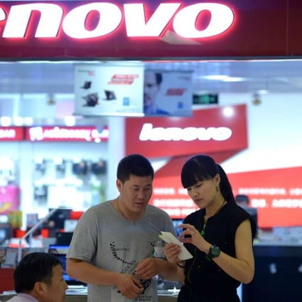 Better known for its computer and smartphone products, Lenovo has made a move into the shared economy via an investment in WeWork. Photo: AFP