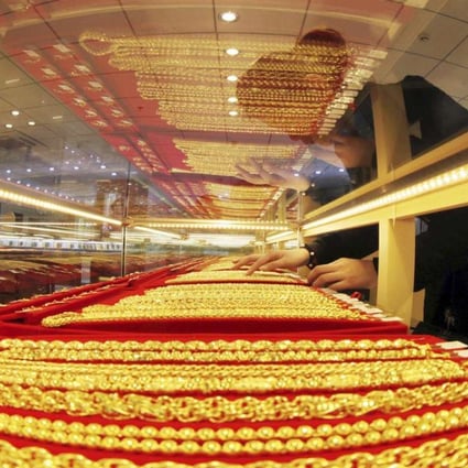 HGF Securities says sales of gold jewellery have slipped 20-40 per cent. Photo: Reuters.