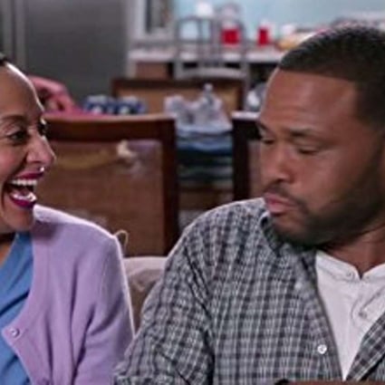 Anthony Anderson and Tracee Ellis Ross in comedy series black-ish.