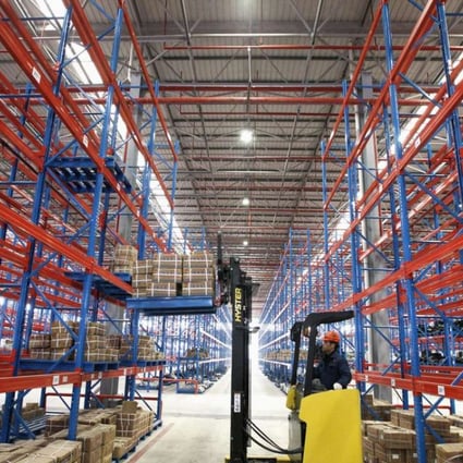 The supply of Grade A logistics property in China amounts to less than 30 million square metres, according to JLL. Photo:Reuters/China Daily