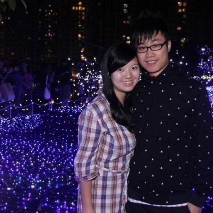 Train attack victims Yau Hiu-tung and her boyfriend Edmund Au Yeung in an undated photo. Photo: SCMP Pictures