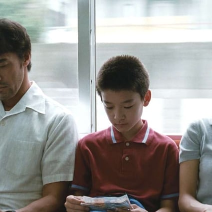 Hiroshi Abe (left), Taiyo Yoshizawa and Yoko Maki in After the Storm (Category I), directed by Hirokazu Koreeda.