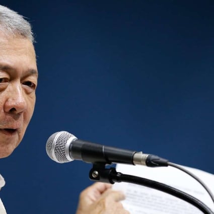 Perfecto Yasay, the Philippine foreign minister, speaks at a press conference before meeting US Secretary of State John Kerry on Wednesday. Photo: EPA