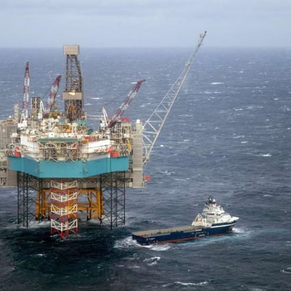 A supply ship at the Edvard Grieg oil field, in the North Sea. Norway is pushing ever farther into the Arctic Ocean in search for more oil and gas. Photo: AP