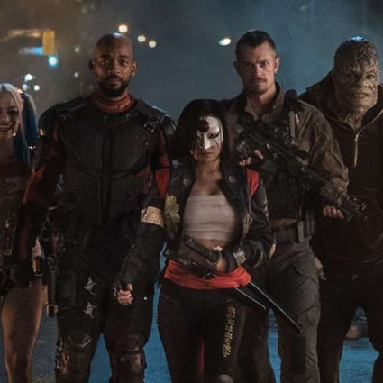 The supervillain team in Suicide Squad (category IIA), starring Will Smith, Margot Robbie and Jared Leto. David Ayers directs.