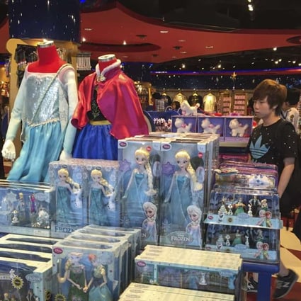 Frozen toys at a Disney store at Hong Kong International Airport. Photos: George Edward Knowles