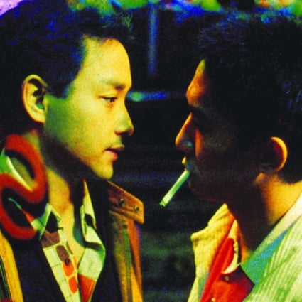 A newly released still image of Leslie Cheung and Tony Leung in Happy Together forms part of the cover artwork for a special edition of the film’s soundtrack released to mark its production company’s 25th anniversary.