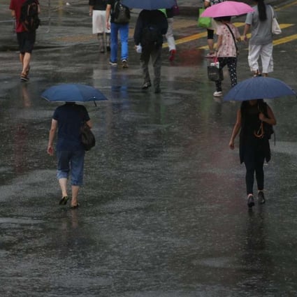 Schools were closed after a rainstorm alert was issued for Hong Kong. Photo: Sam Tsang