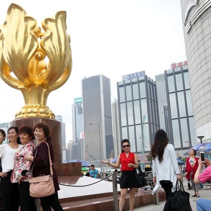 More tourists are expected at Golden Bauhinia Square in Wan Chai. Photo: Nora Tam