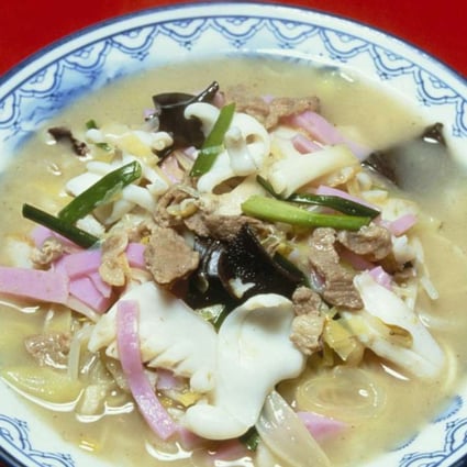 A bowl of champon.