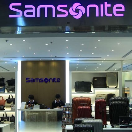To compete with the rising trend of online shopping particularly in its biggest global market in Asia, Samsonite is shifting the sales of its luggage to online platforms from conventional retail outlets. Photo: SCMP