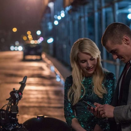 Dave Franco and Emma Roberts in the techno thriller Nerve (category IIB), directed by Henry Joost and Ariel Schulman.