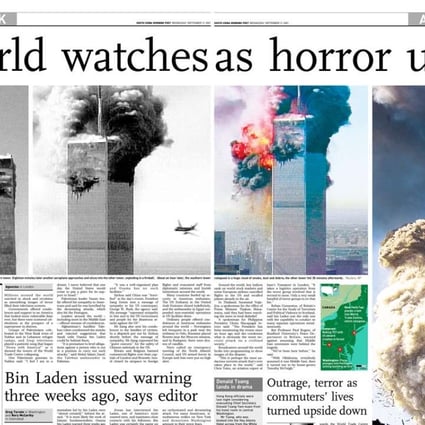 9 11 The Post S Front Page The Day After September 11 South China Morning Post