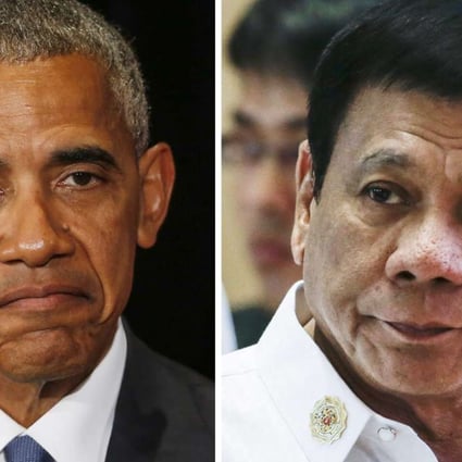 A combined photo shows US president Barack Obama and Philippines president Rodrigo Duterte. Photos: EPA