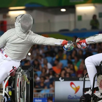 Hong Kong’s best medal hopes are in wheelchair fencing. Photo: HK Paralympic Committee