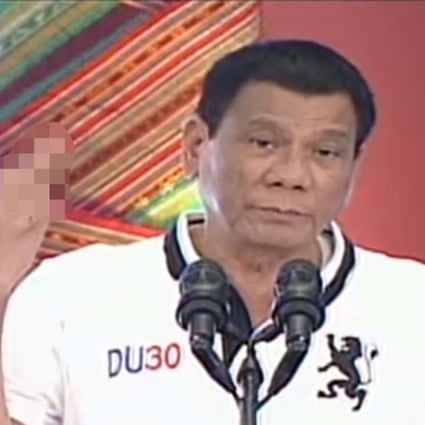 Philippine President Rodrigo Duterte has launched a profanity-filled tirade against the European Union. Photo: YouTube