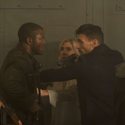 Frank Grillo (right) stars in The Purge: Election Year (category: IIB), directed by James DeMonaco. The film also stars Elizabeth Mitchell and Mykelti Williamson.