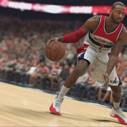 Player John Wall in a screen grab from NBA 2K17.