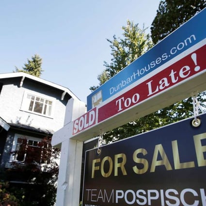 Nationally, home prices rose 15 per cent in August from a year earlier, up 31 per cent and 17 per cent in Vancouver and Toronto. Photo: Reuters