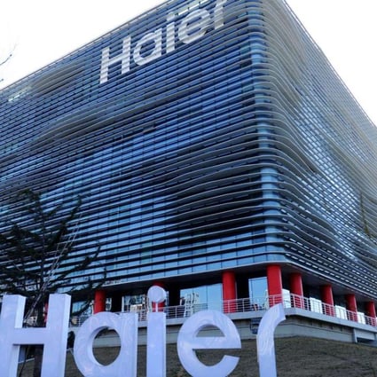 The headquarters in Qingdao of Haier Group, whose US$5.6 billion takeover of General Electric’s appliance business was completed in June. Photo: AP