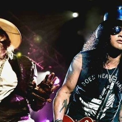 Axl Rose and Slash of Guns N’ Roses earlier this year.