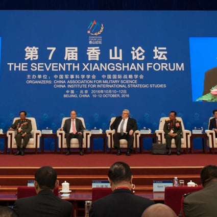 Former Australian prime minister Bob Hawke speaks at the Xiangshan Forum in Beijing. Photo: ImagineChina