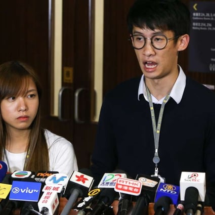 Yau Wai-ching (left) and Sixtus Leung have had a rethink on the Legco oath. Photo: Dickson Lee