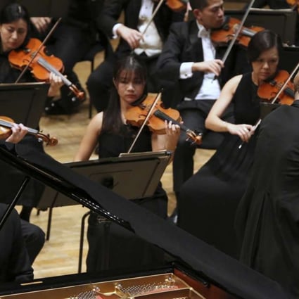 Pianist Joseph Moog and the Hong Kong Sinfonietta play Brahms’ Piano Concerto No. 2. Photo: Courtesy of Hong Kong Sinfonietta
