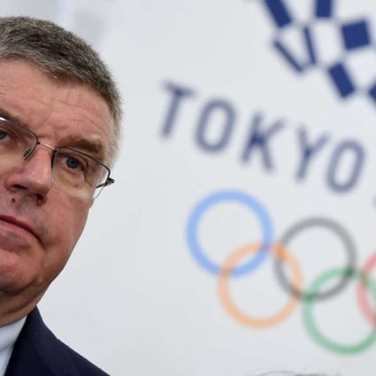 International Olympic Committee president Thomas Bach at a press conference in Tokyo this week. Photo: AFP